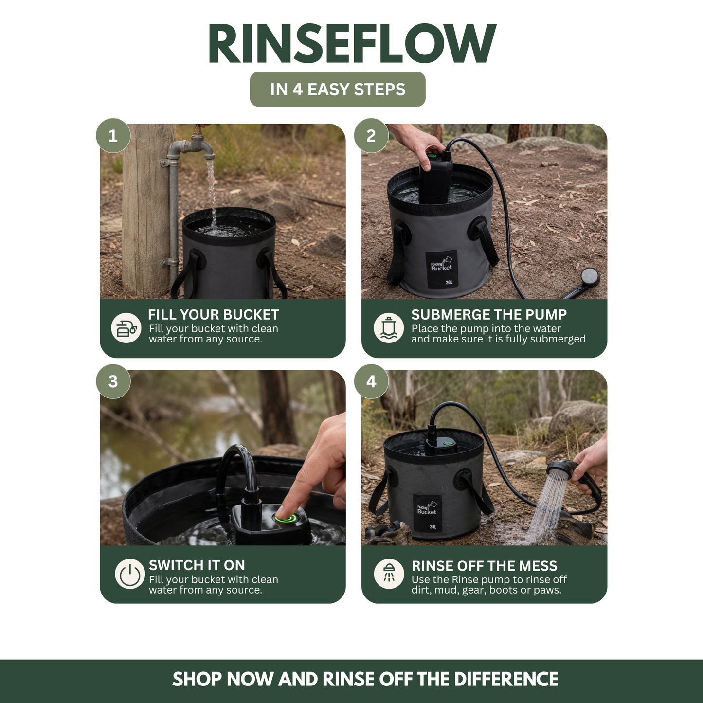 RinseFlow Off-Grid Rinse Pump