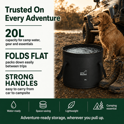 RinseFlow Fold-Flat Water Bucket