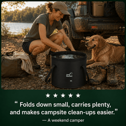 RinseFlow Fold-Flat Water Bucket